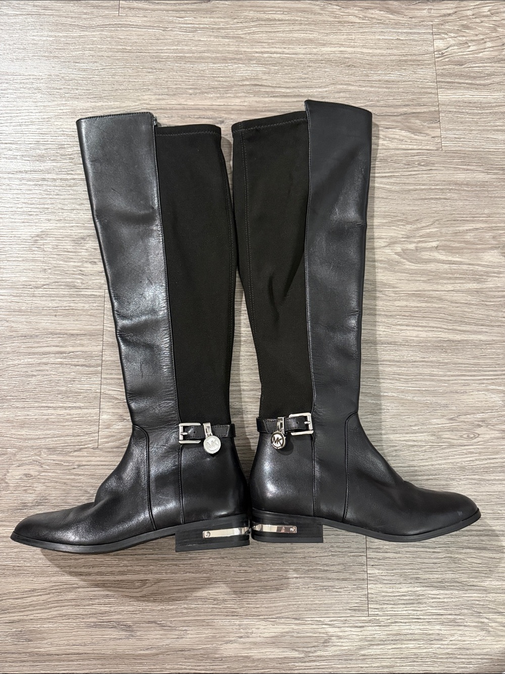 Michael Kors Hamilton Leather Knee High Riding Boots Sz 5